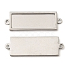 Non-Tarnish 201 Stainless Steel Cabochon Connector Settings STAS-F296-07P-2