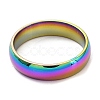 Ion Plating(IP) 304 Stainless Steel Flat Plain Band Rings STAS-I160-B-M-2