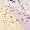Number Pendant Necklace & Open Cuff Ring JX198A-2