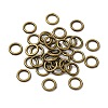 Alloy Soldered Closed Jump Rings KK-WH0052-05A-AB-1