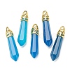 Bullet Natural Agate Pointed Pendants G-E332-C41-G-2