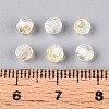 Transparent Spray Painted Glass Beads X1-EGLA-N018-4mm-10-4