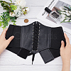 PU Leather Wide Elastic Corset Belts AJEW-WH0263-46C-3