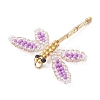 Glass Seed Beaded Dragonfly Pendants PALLOY-MZ00983-05-4