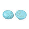Craft Findings Dyed Synthetic Turquoise Flat Back Dome Cabochons LS-X-TURQ-S266-20mm-01-1