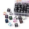 160Pcs 4 Styles Craft Style Acrylic Beads MACR-YW0002-73-2