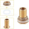 Brass Water Tank Connector AJEW-WH0119-02A-4