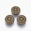 Tibetan Style Alloy Beads X-TIBEB-R022-AB-LF-1