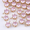 Transparent Glass Charms GLAA-T007-17E-1
