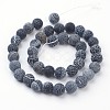 Natural Weathered Agate/Crackle Agate Beads Strands X-G-SR10MM-60-3