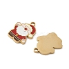 Christmas 304 Stainless Steel Enamel Pendants STAS-Z093-08X-G-2