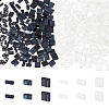 360Pcs 6 Styles 2-Hole Opaque Glass Seed Beads SEED-NB0002-13-1