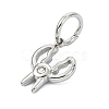 304 Stainless Steel Rhinestone Pendants STAS-A145-04K-P-2