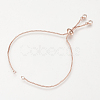 Brass Slider Bracelets Making MAK-R025-02RG-1