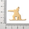304 Stainless Steel Pendants STAS-S149-06G-3