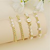 Natural Pearl Beaded Stretch Bracelets for Women ST8151-1-1
