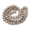 Electroplate Non-magnetic Synthetic Hematite Beads Strands G-T061-111H-2