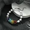 Natural Howlite Beaded Bracelet BJEW-TA00402-02-2