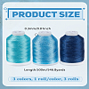 3 Rolls 3 Colors Nylon Thread NWIR-LP0001-05D-2