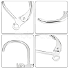 100Pcs 316L Surgical Stainless Steel Leverback Earring Findings STAS-BBC0010-61S-7