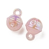 UV Plating Rainbow Iridescent Acrylic Pendants OACR-P010-19D-2