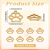 10Pcs 304 Stainless Steel Charms STAS-LP0003-32-2