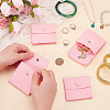 Microfiber Jewelry Flap Pouches ABAG-WH0032-121D-3