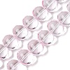 Transparent Electroplate Glass Beads Strands EGLA-N012-06F-1