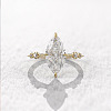 Brass Pave Cubic Zirconia Finger Rings FS-WG1A7FF-09-2