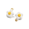 304 Stainless Steel Enamel Pendants STAS-D384-06G-2