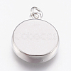 Brass Pendant Cabochon Settings KK-P146-06P-2