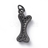 Brass Micro Pave Cubic Zirconia Pendants ZIRC-G157-24-02-3
