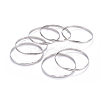 Fashion 201 Stainless Steel Bangle Sets BJEW-L664-024C-P-1-3
