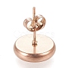 Ion Plating(IP) 304 Stainless Steel Stud Earring Settings X-STAS-K202-05D-RG-3