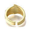Rack Plating Brass Open Cuff Rings for Women RJEW-M022-10G-3
