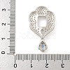 925 Sterling Silver Micro Pave Clear Cubic Zirconia Sew on Prong Settings STER-B005-12P-3