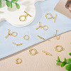 10Pcs 2 Styles Brass Toggle Clasps FIND-TA0008-44B-4