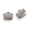 Tarnish Resistant 304 Stainless Steel Ribbon Crimp Ends STAS-E103-08C-2