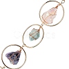 Nuggets Chakra Gemstone Chandelier Hanging Suncatcher AJEW-Q143-02-4