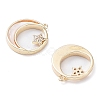 Rack Plating Brass Shell Pendants KK-A183-52G-2