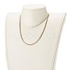 Two Tone 304 Stainless Steel Curb Chain Necklaces NJEW-JN03541-3