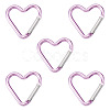 5Pcs Zinc Alloy Spring Gate Rings FIND-TA0009-73K-2