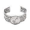 Constellation Alloy Open Cuff Bangles for Women Men BJEW-C064-01AS-11-2