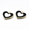 Rack Plating Alloy Enamel Pendants ENAM-T014-03A-RS-3