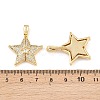 Brass Micro Pave Cubic Zirconia Openable Pendants KK-Z140-30G-01-3