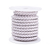 Braided Cowhide Leather Cord NWIR-N005-01R-5mm-1