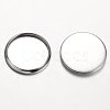 Non-Tarnish Stainless Steel Plain Edge Bezel Cups X-STAS-M226-03B-2