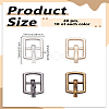 40Pcs 4 Colors Alloy Buckles AJEW-LP0001-60-2