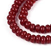 Opaque Solid Color Glass Beads Strands GLAA-ZX008-4mm-18O-3