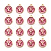 Golden Plated Alloy Enamel Charms ENAM-S118-08Y-2
